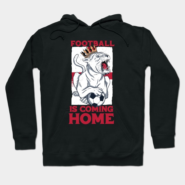 Football Is Coming Home // It's Coming Home // Come On England Hoodie by SLAG_Creative